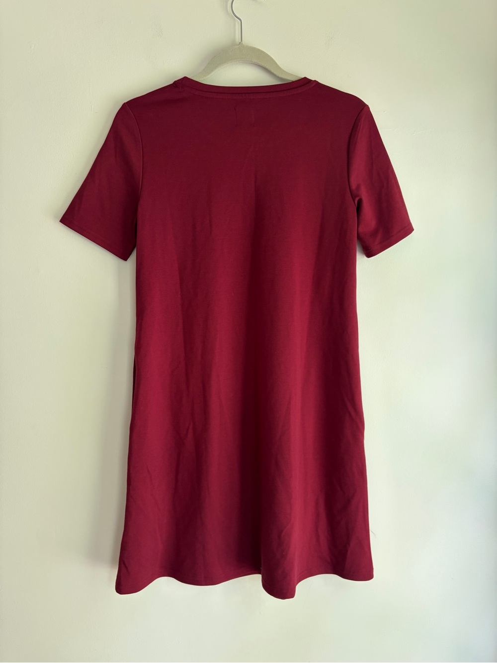 Gap Maternity Burgundy Short Sleeve Nursing Zipper Dress Size XS - Picture 6 of 7